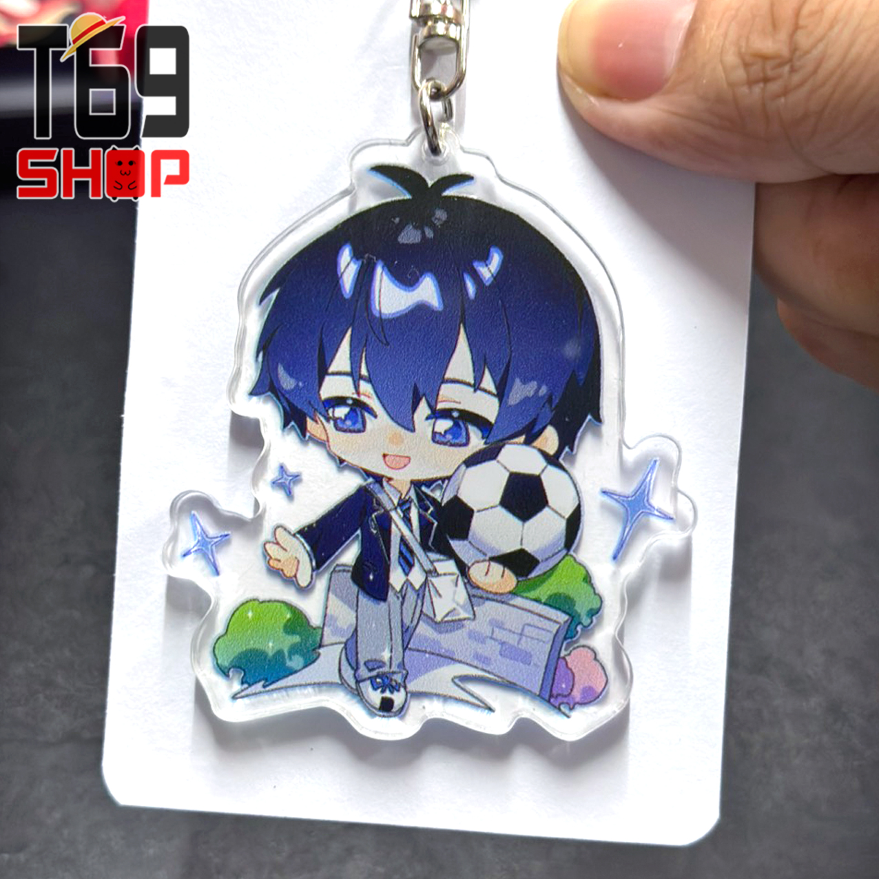 Móc khóa mica anime Blue Lock - Mẫu 2 (Loại cao cấp - Hình in ép giữa 2 mặt mica) [T69 Shop]