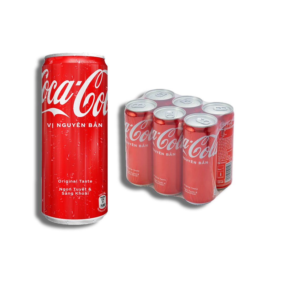 Quà tặng không bán - Lốc 6 Lon Nước Giải Khát Coca