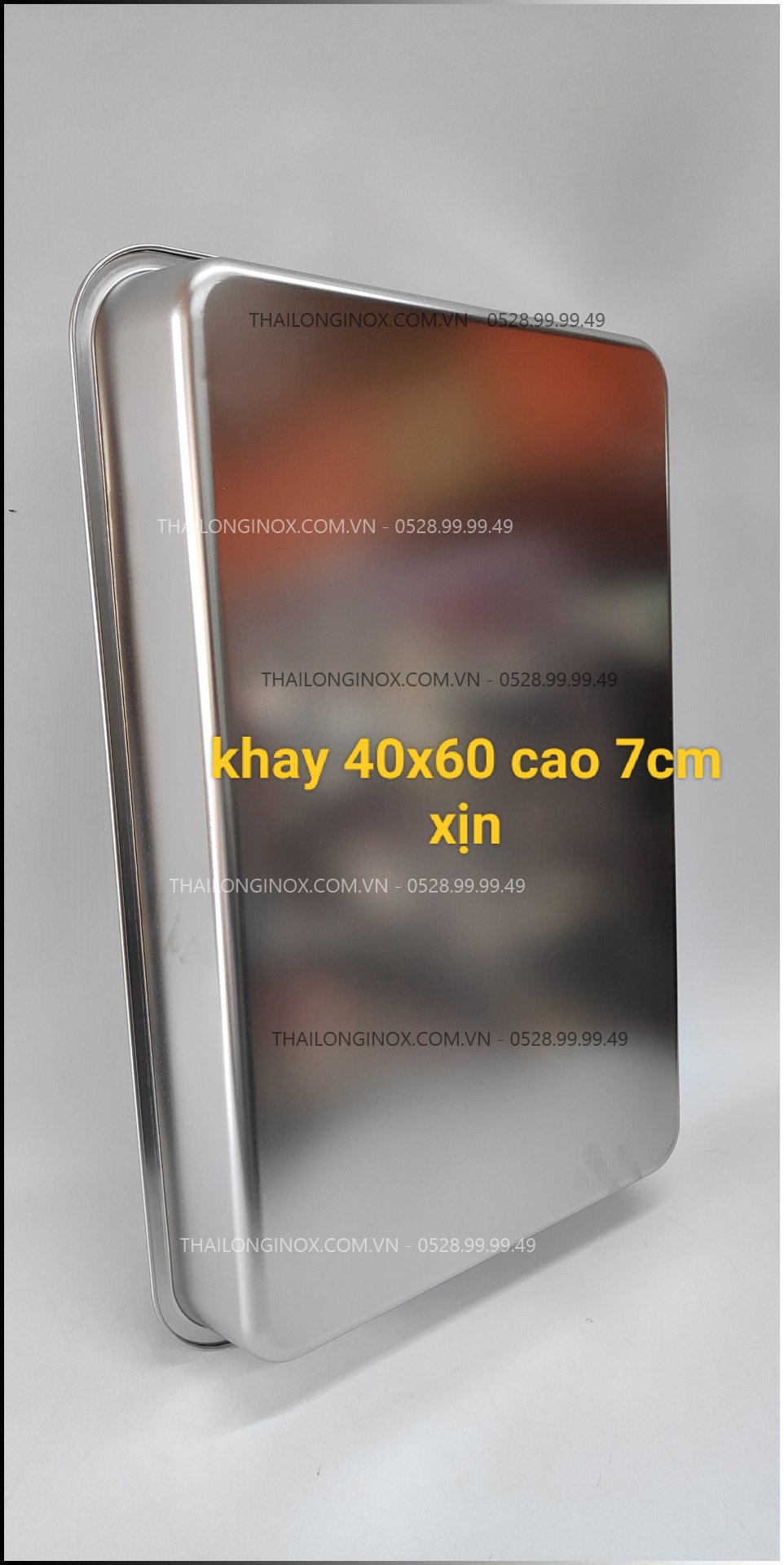 MÂM SÂU / KHAY SÂU inox 40x60cm  loại dày dùng đựng thức ăn [Có sẵn] [Ảnh thật]