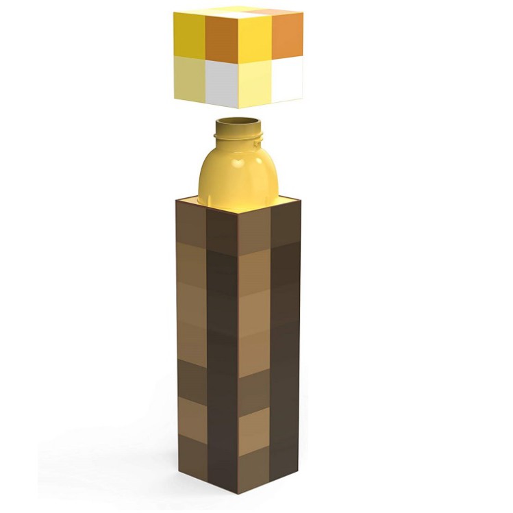 [HCM]Bình đựng nước hình đuốc trong game MINECRAFT cực độc lạ