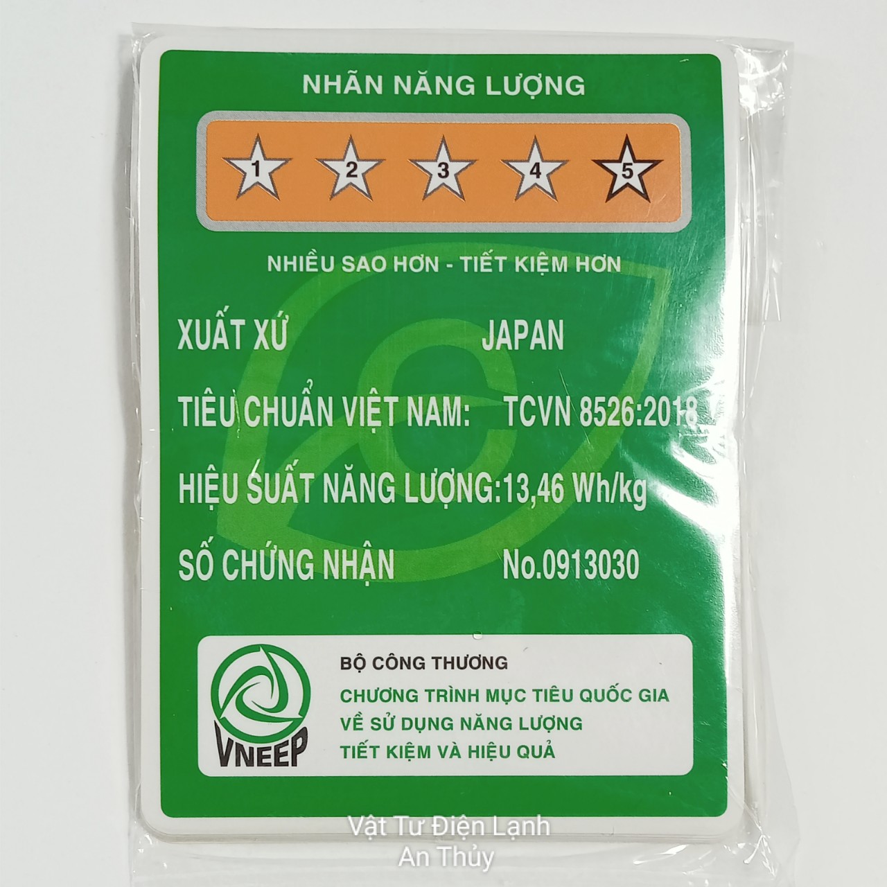 Combo 10 tem dán nhãn năng lượng JAPAN to