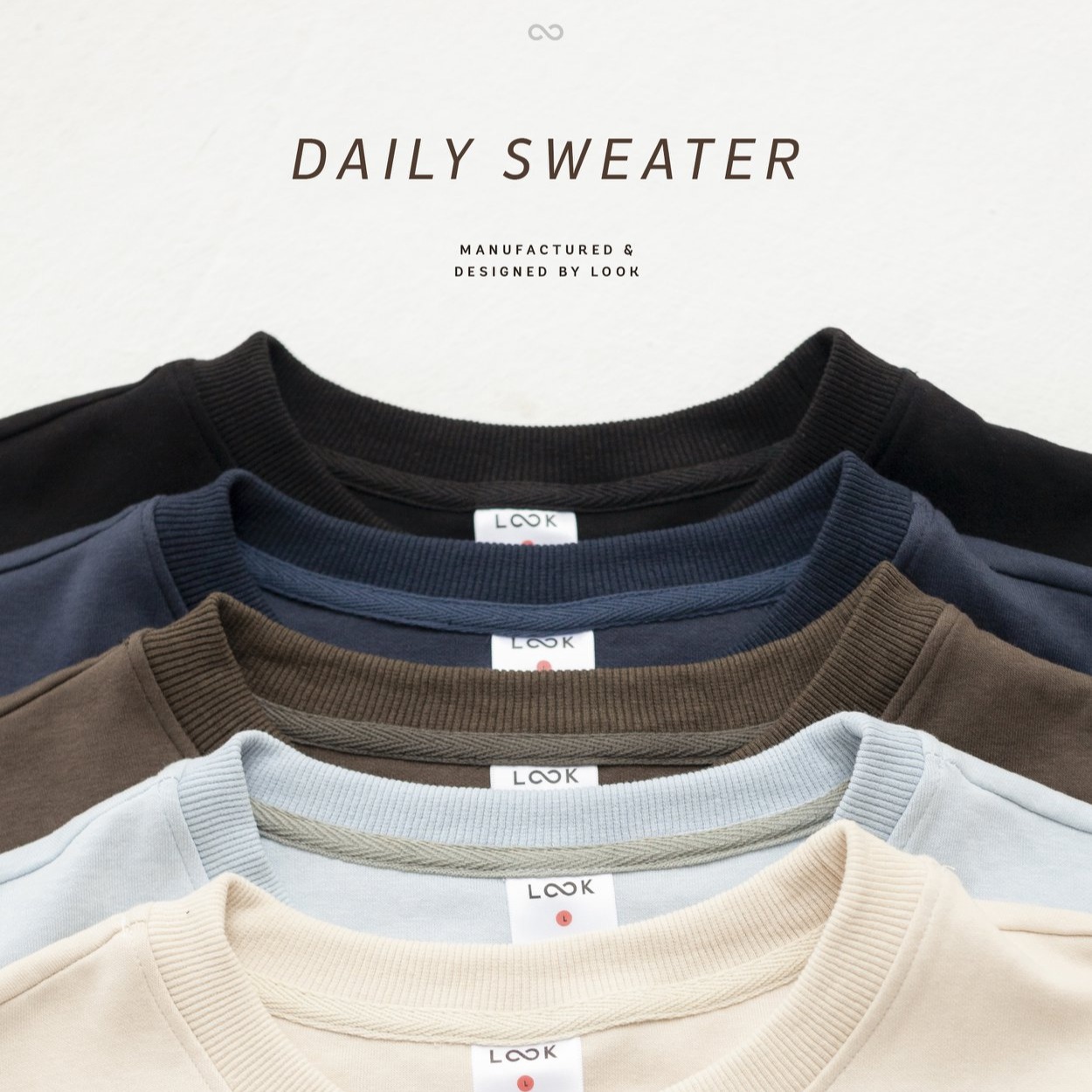 Áo nỉ dài tay LOOK Daily Sweater 2020