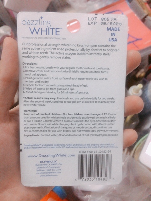 [HCM]Bút tẩy trắng răng Dazzling White