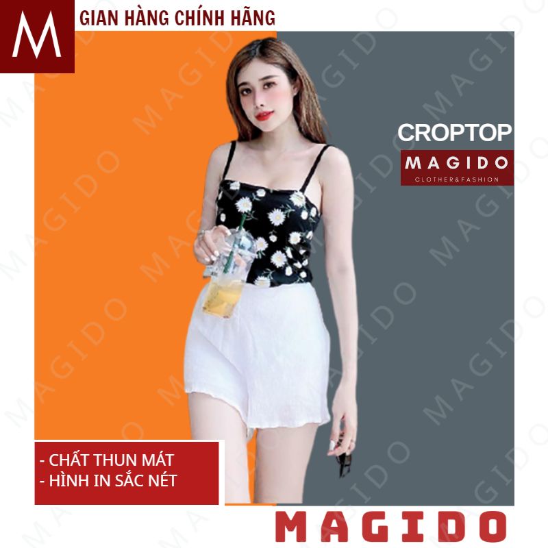 áo 2 dây nữ 💚áo hai dây nữ -áo hoa cúc nữ ,chất tici mát, khong thấm mồ hôi , có 4 mầu cực dễ thương, phong cách bánh bèo ,quyến rũ mọi ánh nhìn, thời trang mùa hè ,GIAN HÀNG CHÍNH HÃNG MAGIDO-(KÈM VIDEO ẢNH THẬT)