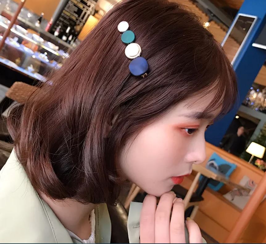 Kẹp Tóc Đính Đá Phong Cách Retro Sang Trọng