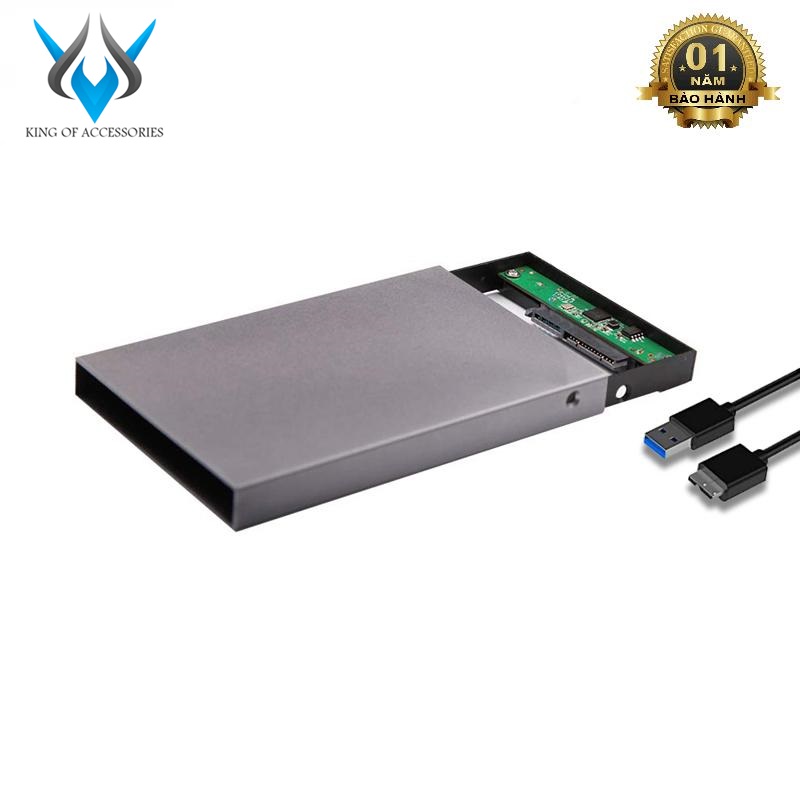 Box chuyển ổ cứng di động SSK HE-V600 chuẩn 3.0 - Hỗ trợ đến 5Gbps (xám)