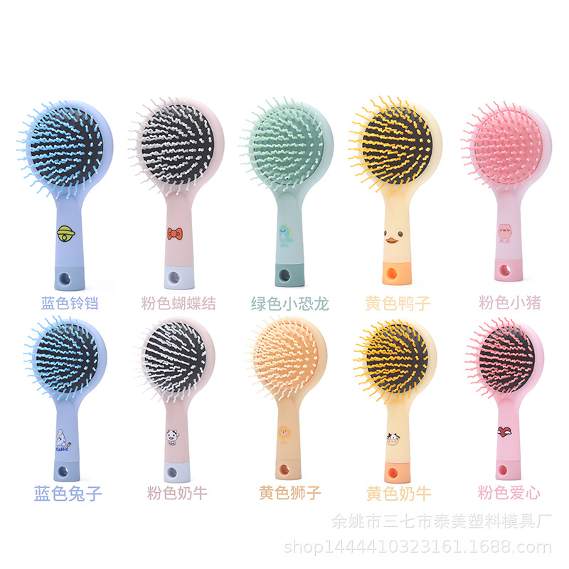 Lược chải tóc gỡ rối kèm gương tay cầm cute