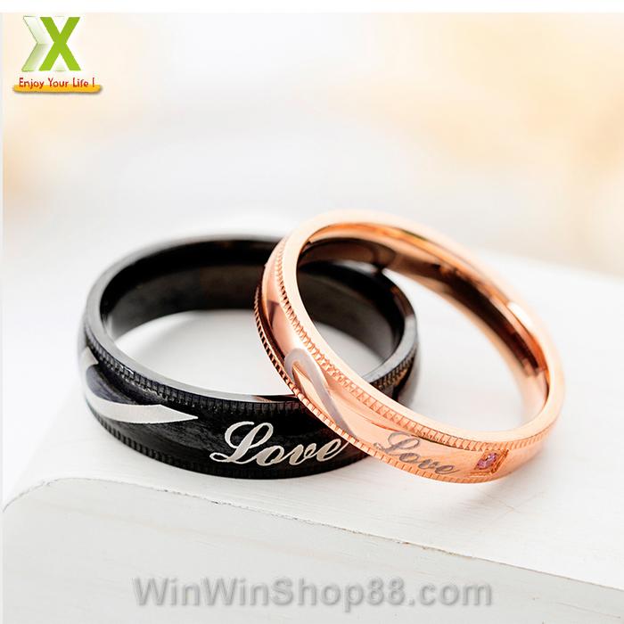 [FREESHIP MAX 15K][HCM]Nhẫn cặp tình nhân Love NC237