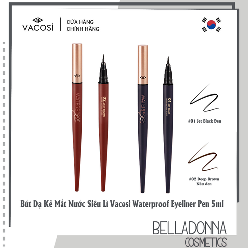 Kẻ mắt nước Vacosi Waterproof Eyeliner Pen 5ml VM24
