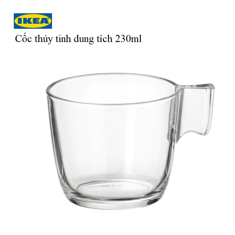 Bộ 2 ly cốc thủy tinh cao cấp Ikea