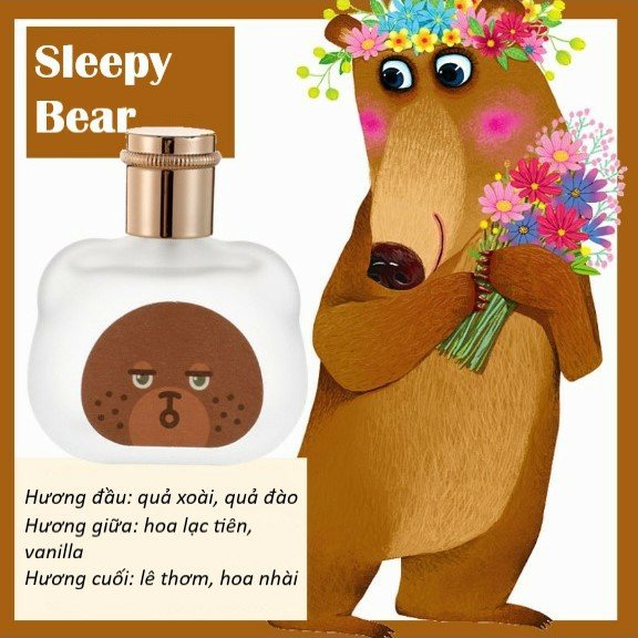 Nước hoa body mist hình thú siêu dễ thương 50ml