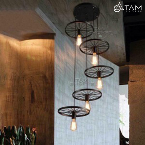 Đèn thả bánh xe đơn Giá 1 Bánh