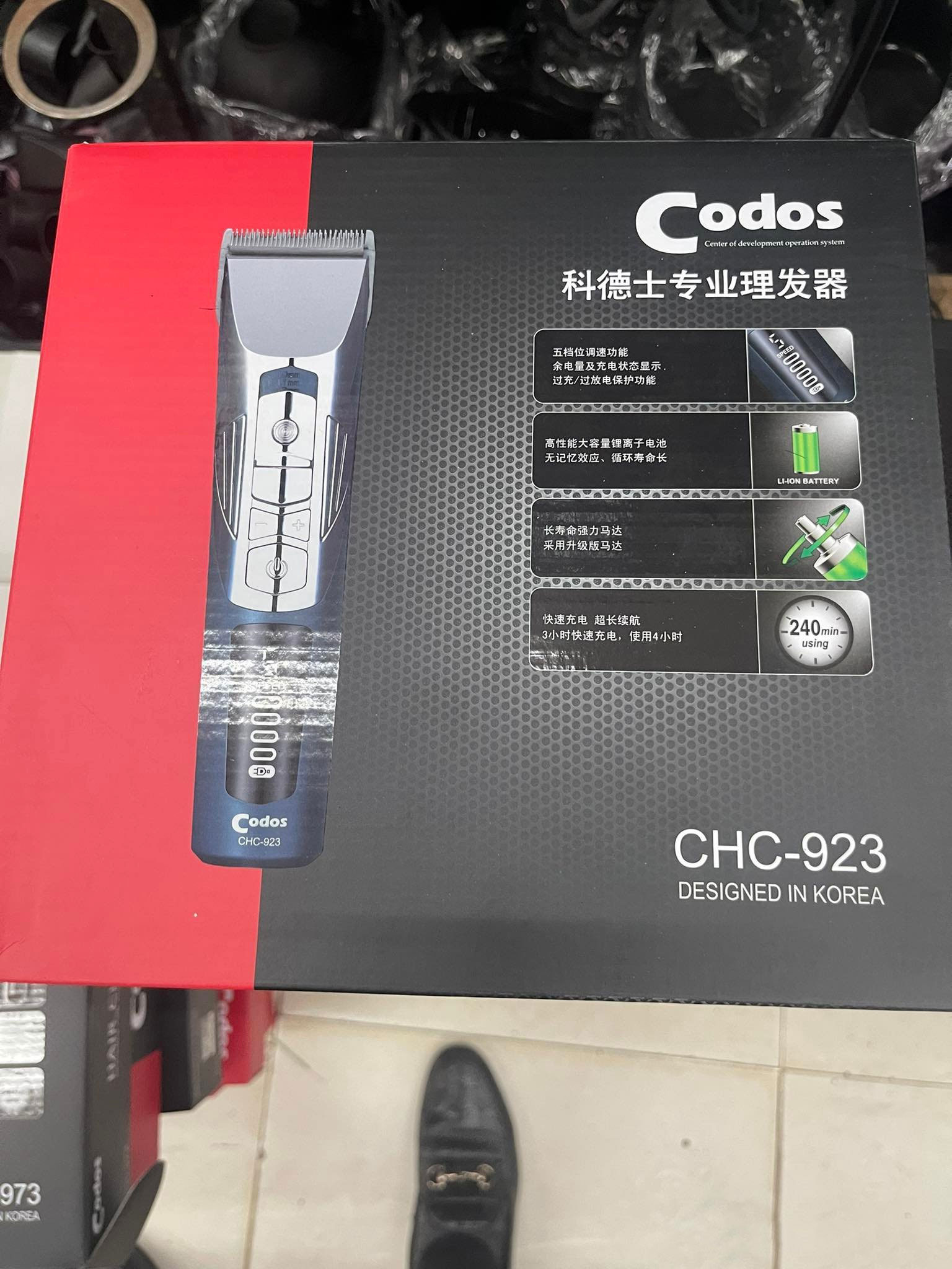 Tông Đơ Cắt Tóc Chuyên Nghiệp Codos CHC-923 - Máy Hớt Tóc Cao Cấp Lưỡi