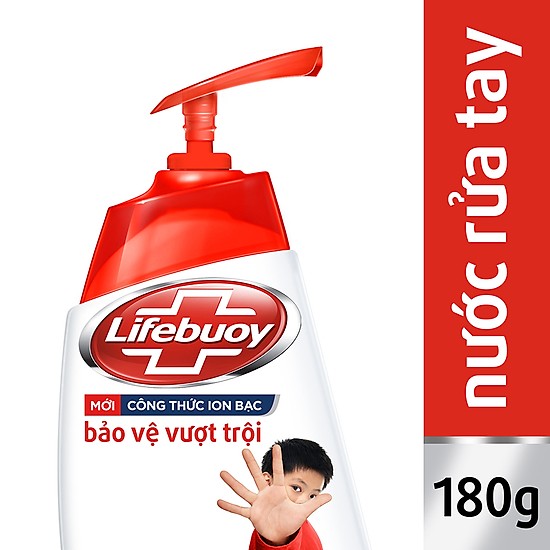 Nước rửa tay LIFEBUOY Diệt Khuẩn 180G (Đỏ)