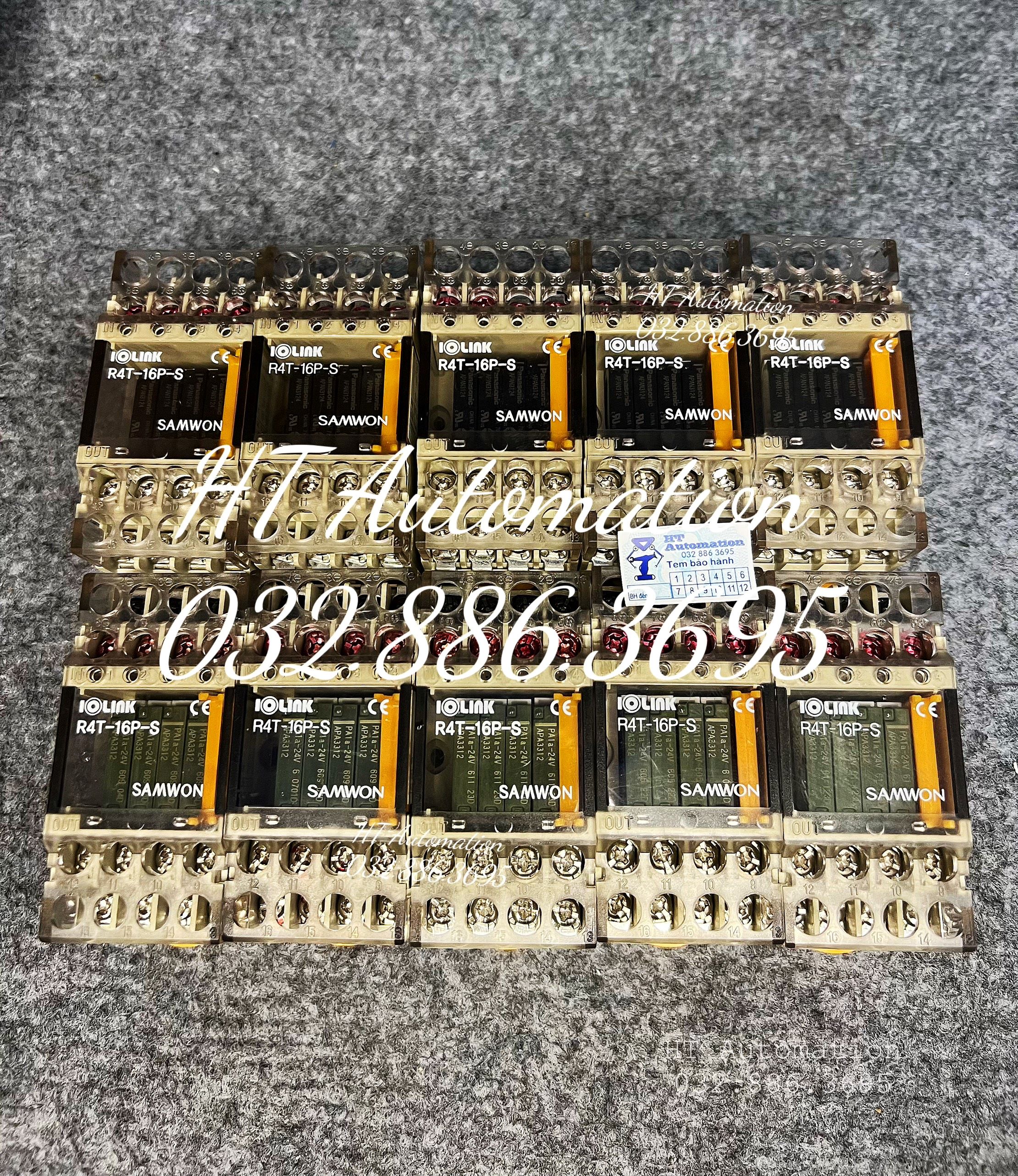 (Used) Rơ le, Relay Samwon,Relay khối 24VDC R4T-16P-S