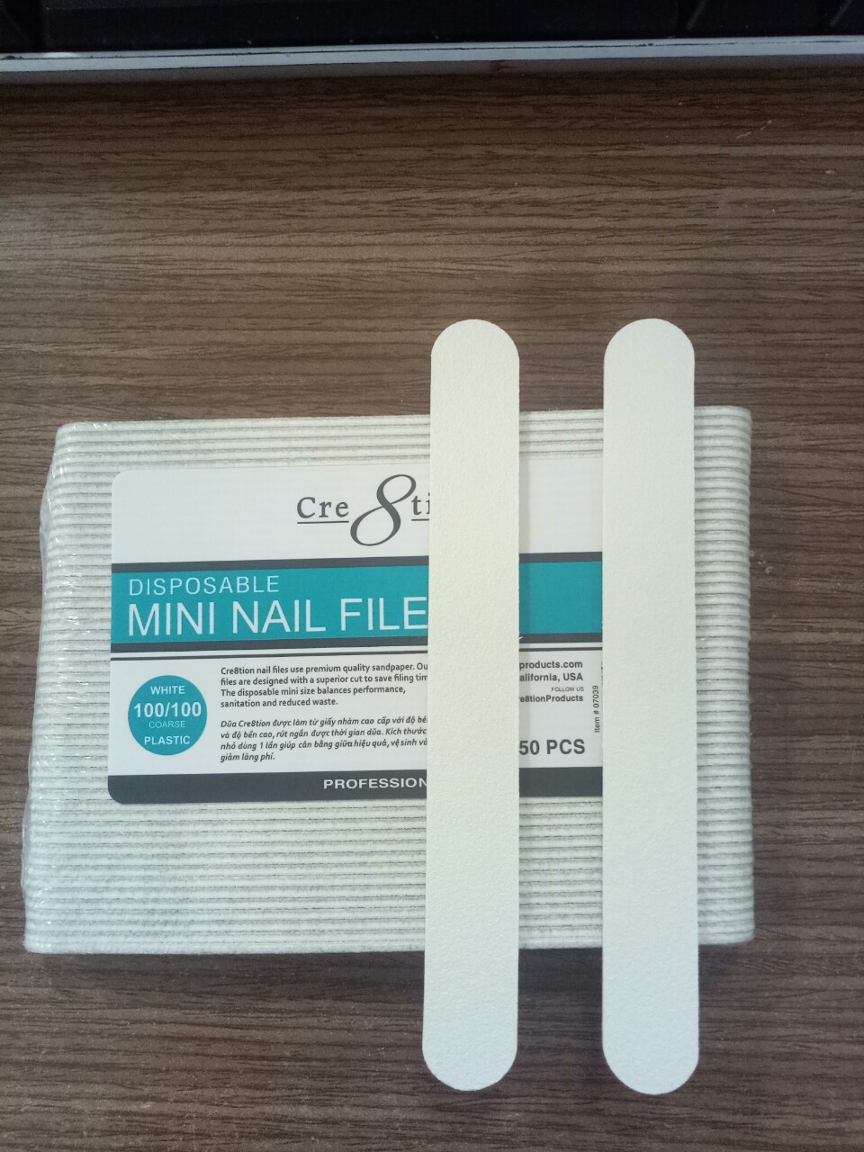 Cây Dũa móng thật hãng Cre8tion loại mini ( 50 cây/lốc)