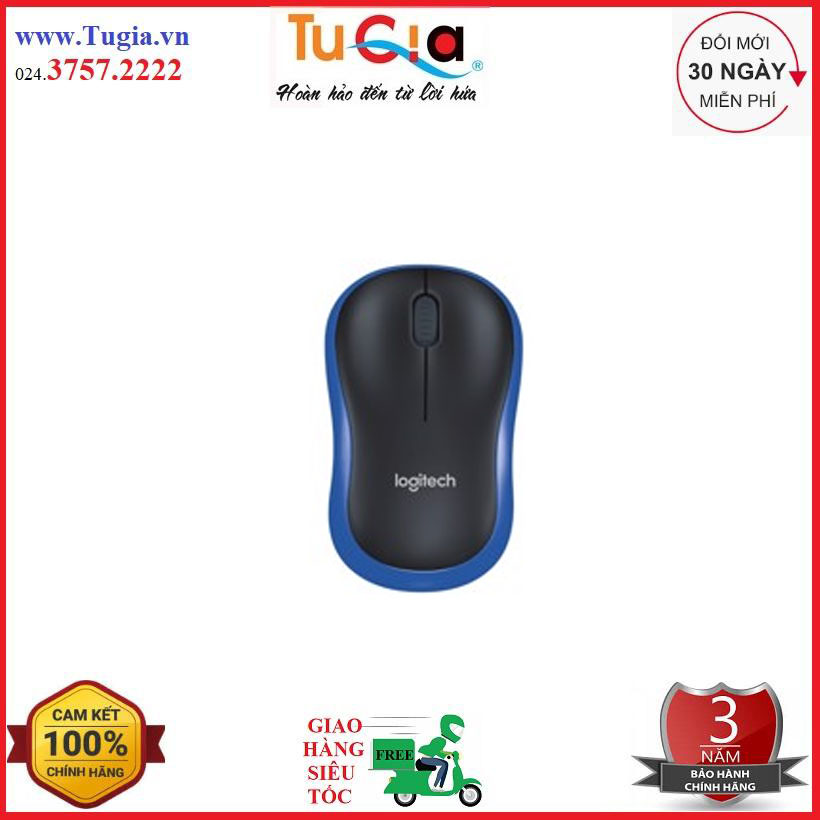 Chuột không dây logitech m185 - hàng chính hãng