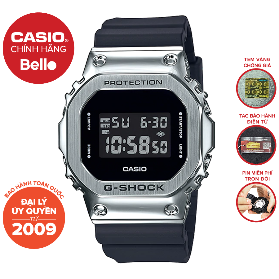 Đồng hồ Casio G-Shock Nam GM-5600-1 bảo hành chính hãng 5 năm - Pin trọn đời