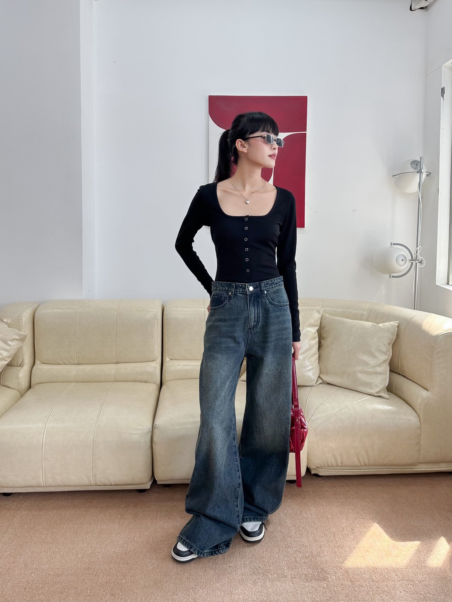 KIDO - Quần jean ống rộng HARRIS JEANS