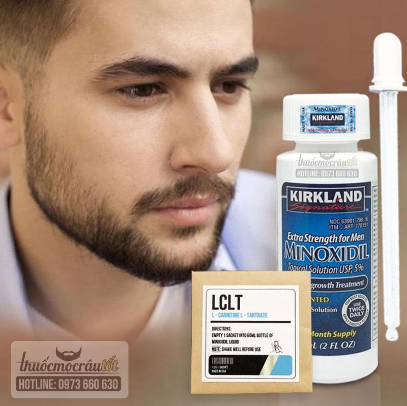 Thuốc Kích Mọc Râu Tóc Mỹ hãng Kirkland tặng bột LCLT giá rẻ
