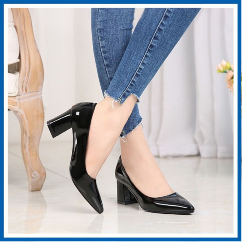 Giày nữ cao gót thời trang 5cm đẹp sang chảnh mã vnk_c22