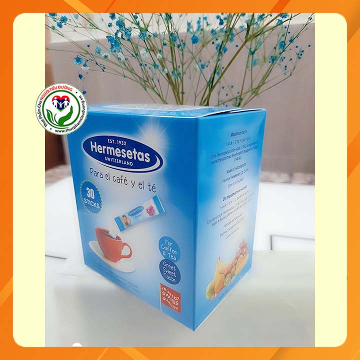 [HCM]Đường ăn kiêng Hermesetas 30 vỉ nhỏ