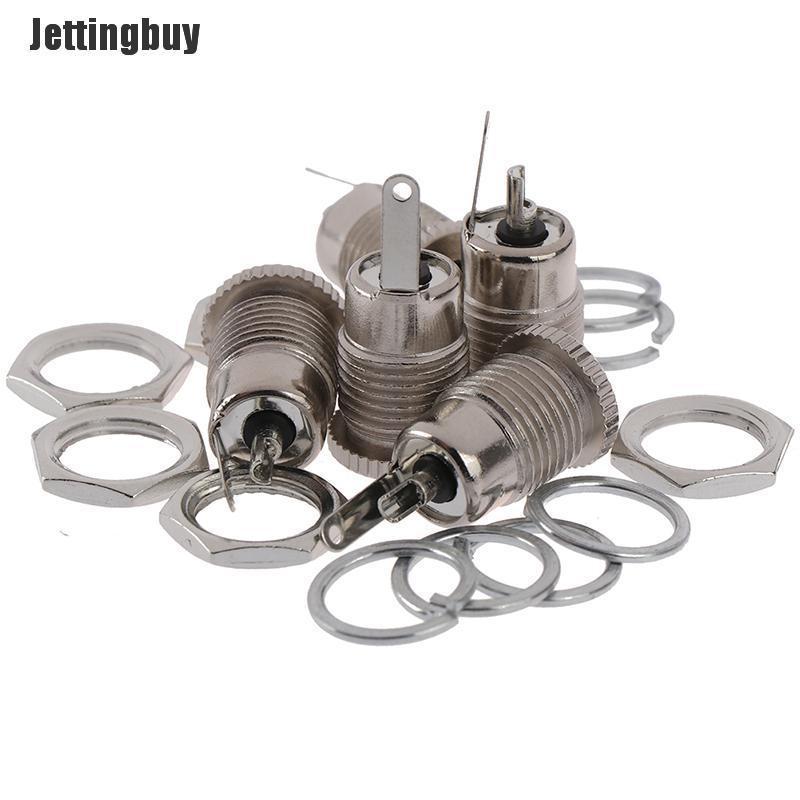 Jettingbuy 5 Chiếc Ổ Cắm Giắc Nguồn DC DC099 5.5*2.5Mm Đầu Nối Gắn Bảng Điều Khiển Cái