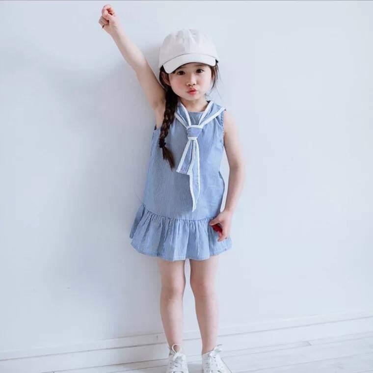 váy kẻ dáng đuôi cá cho bé gái 8-25kg