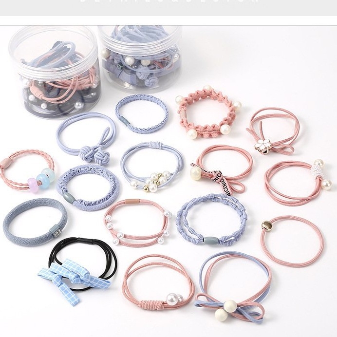 Hộp 12 cột tóc nữ cực xinh phong cách Hàn Quốc - Selenshop