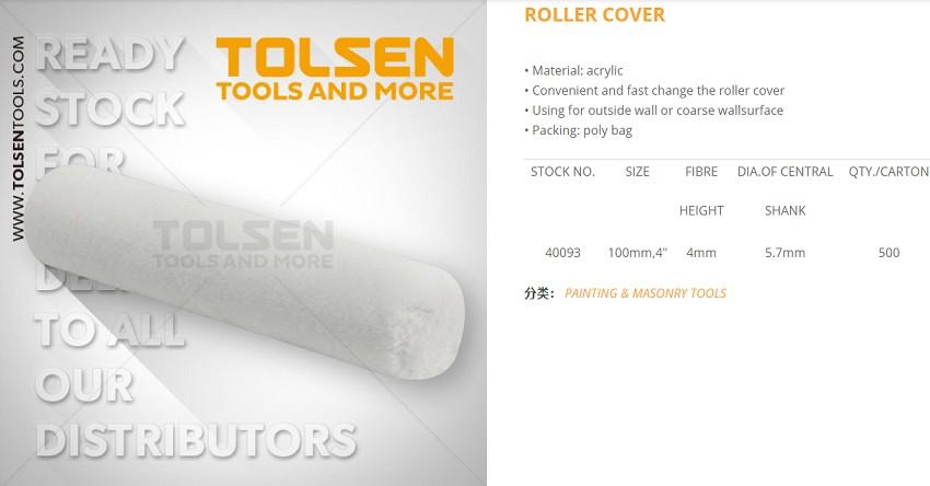 ỐNG LĂN SƠN TOLSEN 40093- 100mm,4''