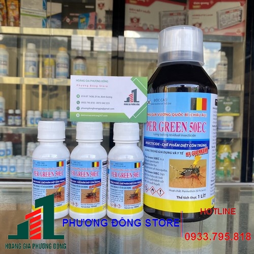 Thuốc diệt muỗi và côn trùng Per Green 50EC - Chai 100ml