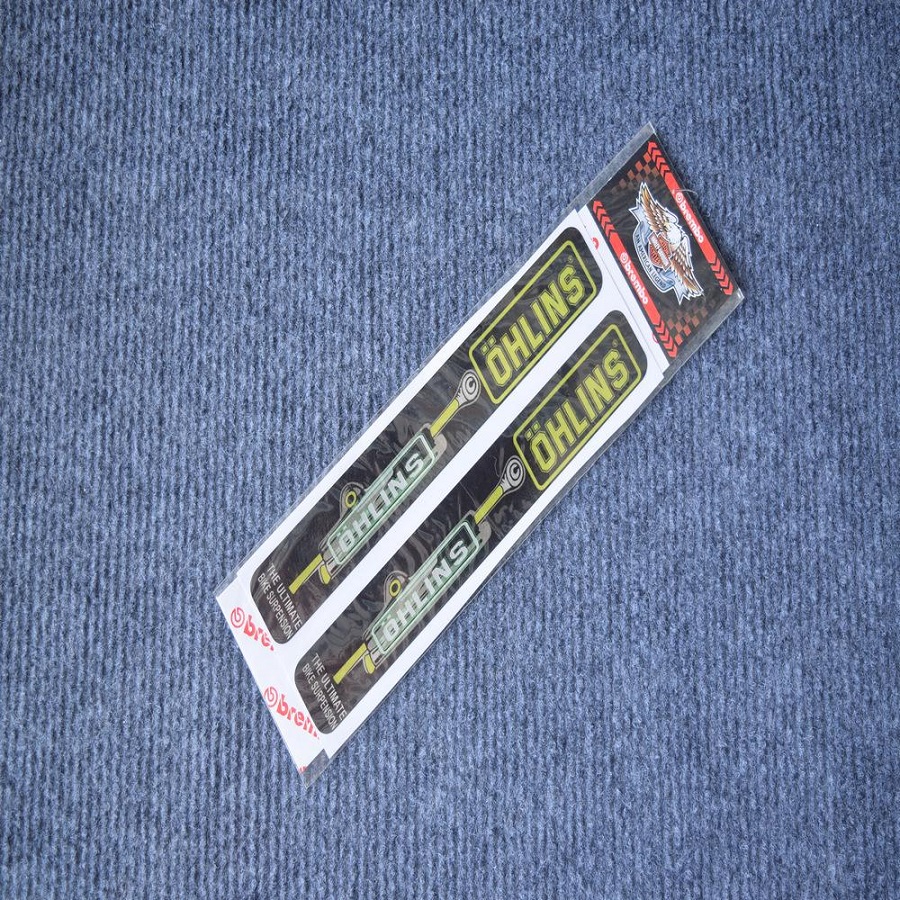 TEM DÁN PHUỘC PHẢN QUANG, TEM LOGO HUY HIỆU TRANG TRÍ PHUỘC XE (MẪU CHỮ O)