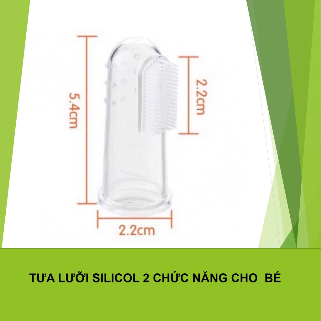 Sét 4 rơ lưỡi silicol 2 chức năng an toàn cho em bé