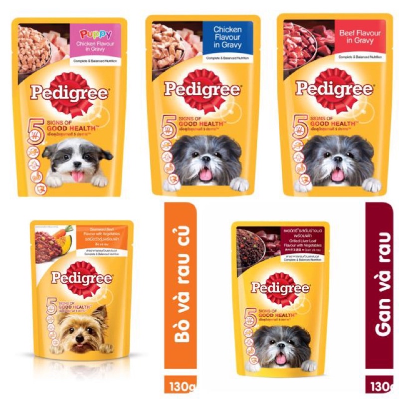 Pate Pedigree vị gà nấu sốt cho cún cưng