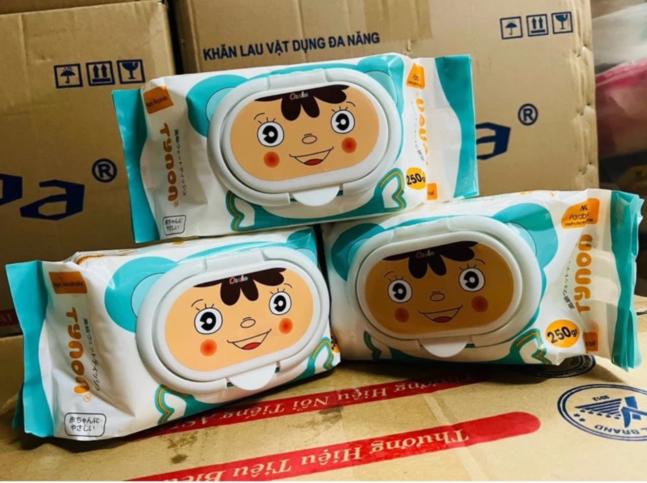 Combo 5 bịch khăn ướt Baby gói lớn mẫu mới