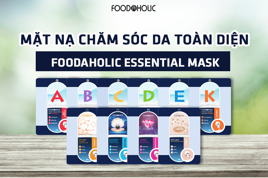 Mặt Nạ Giấy Foodaholic Essential Mask 23g
