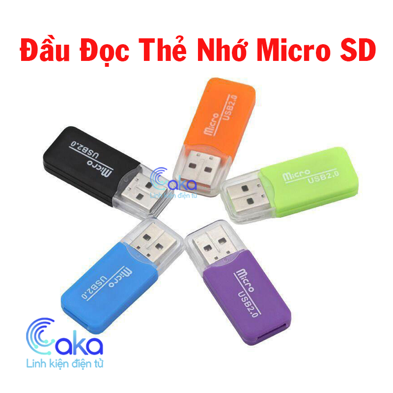 Đầu Đọc Thẻ MicroSD Mini USB 2.0 - Tốc Độ Ổn Định, Hỗ Trợ TF/microSD
