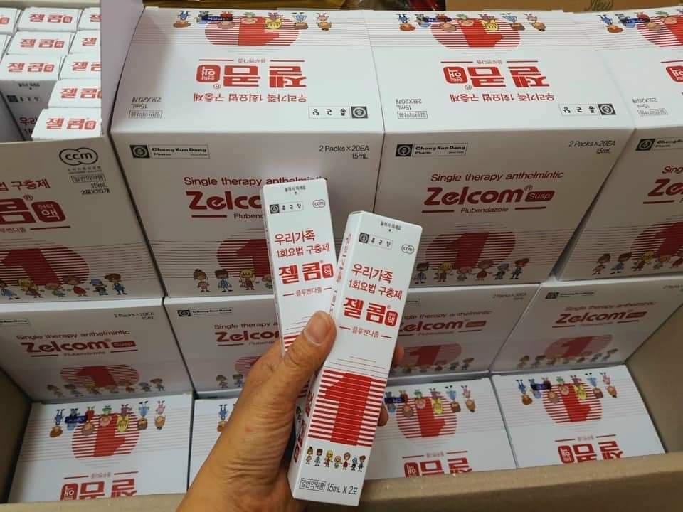Siro  tẩy giun Zelcom Hàn Quốc