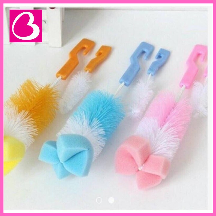 Bộ 2 cọ rửa bình sữa và núm ty cho bé