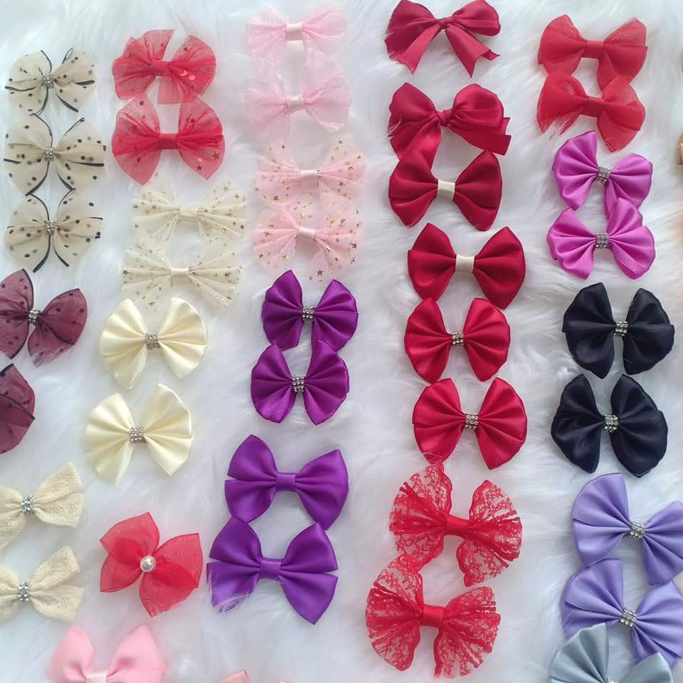 Nơ Trang Trí Đồ Handmade Size Nhỏ (nhiều màu 1 cái)