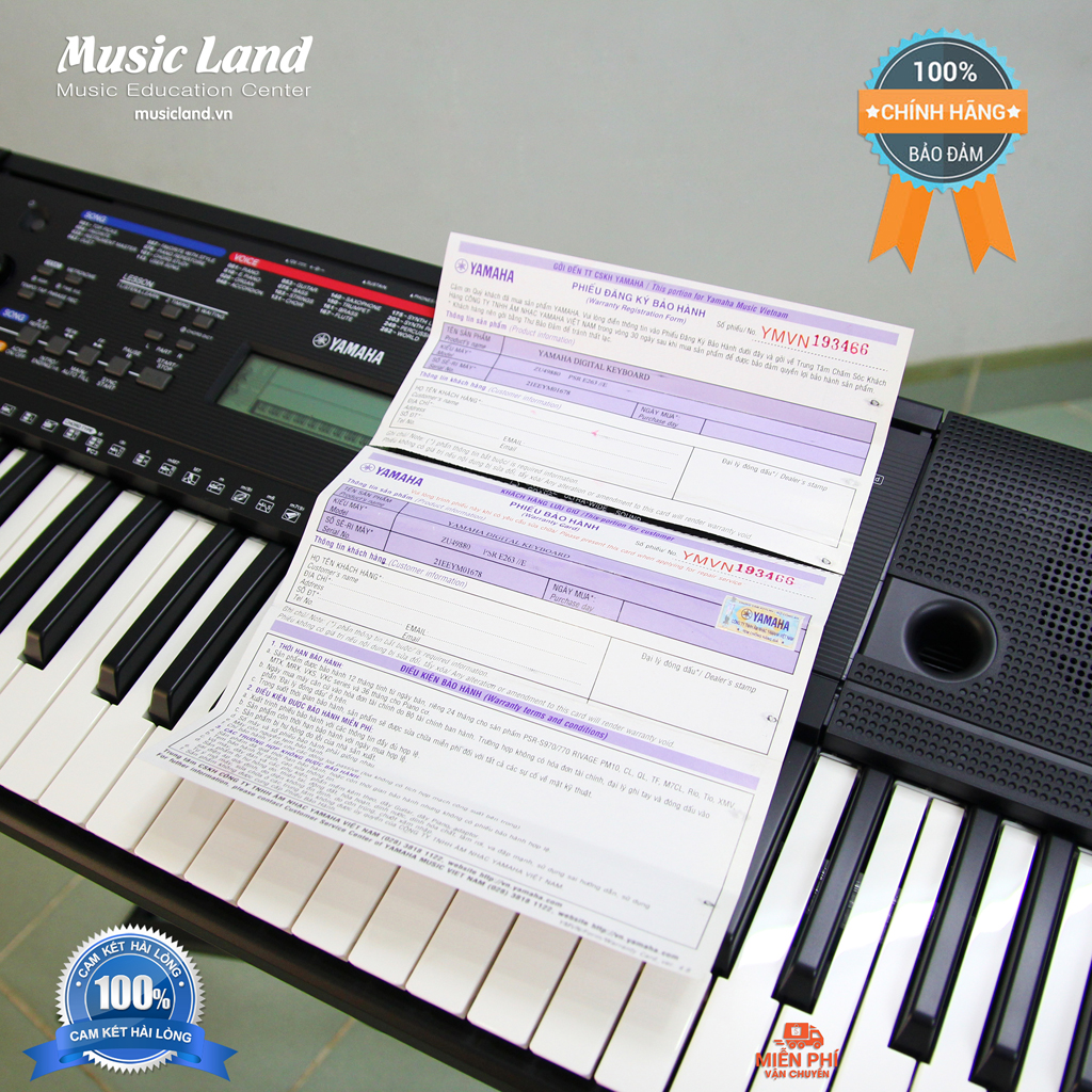 Đàn Organ Yamaha PSR E263 - Chính Hãng