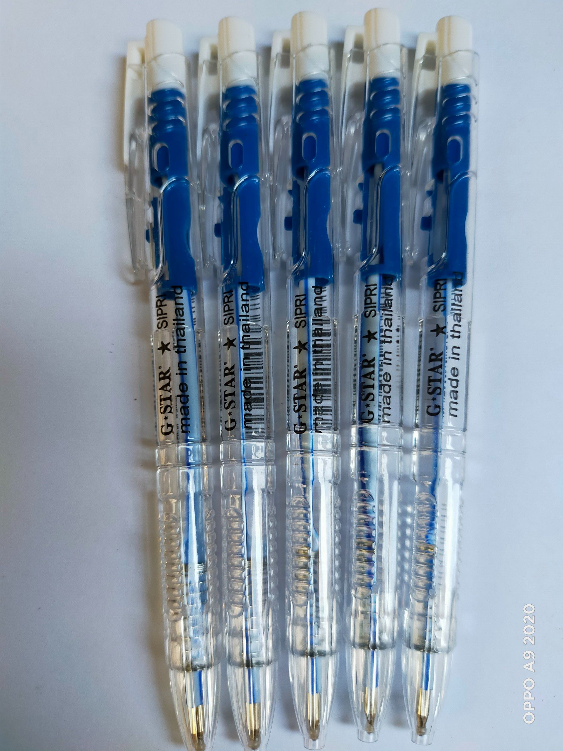 COMBO 5 CÂY BÚT BI SIPPRI THÁI LAN (MỰC XANH VÀ ĐỎ)