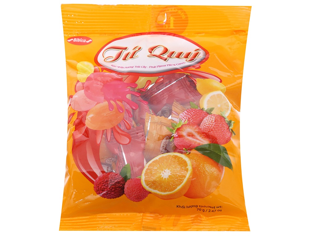 Kẹo Nhân Hương Trái Cây Tứ Quý (Gói 70g)