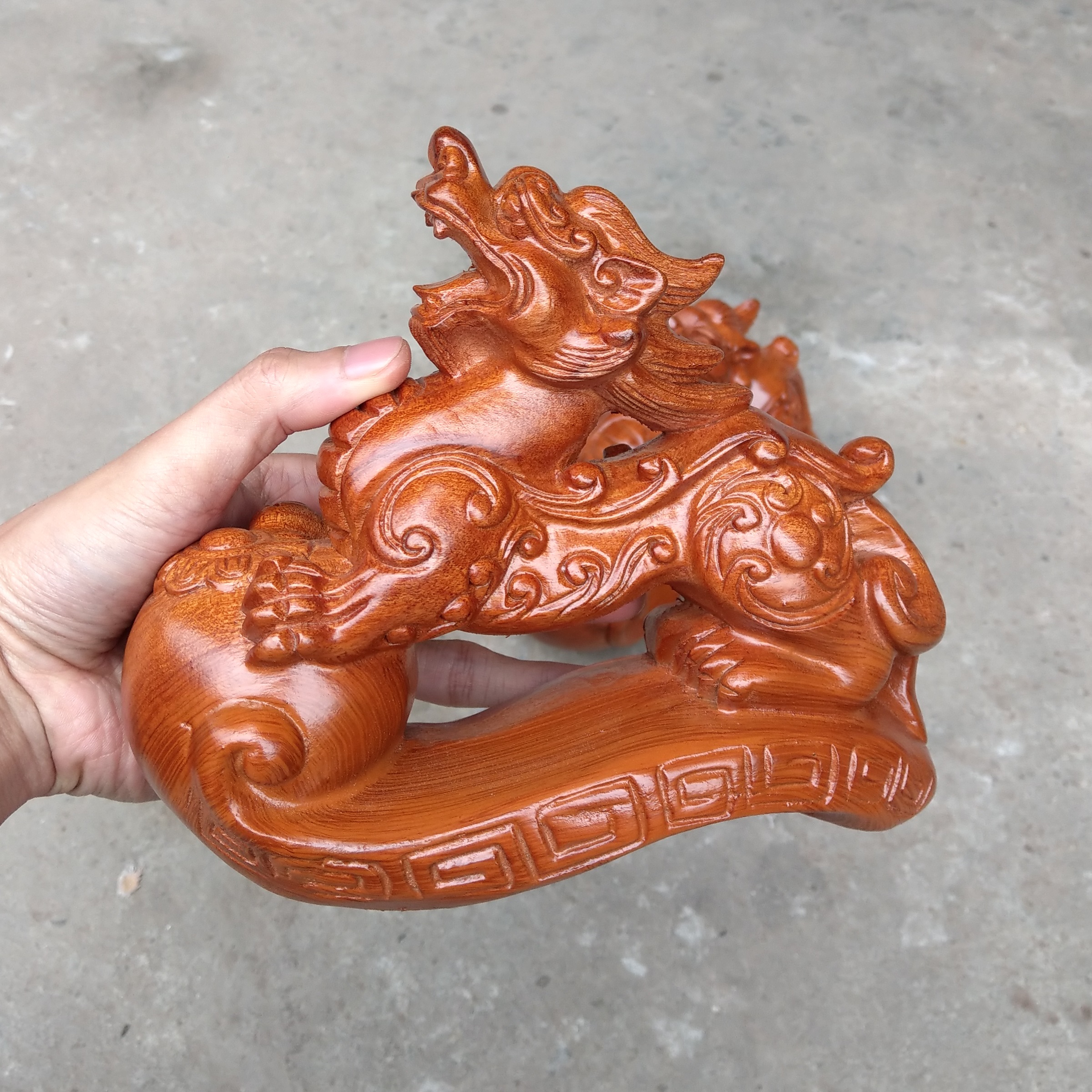 Tỳ hưu gỗ Hương - Tượng Đơn - Size 20cm
