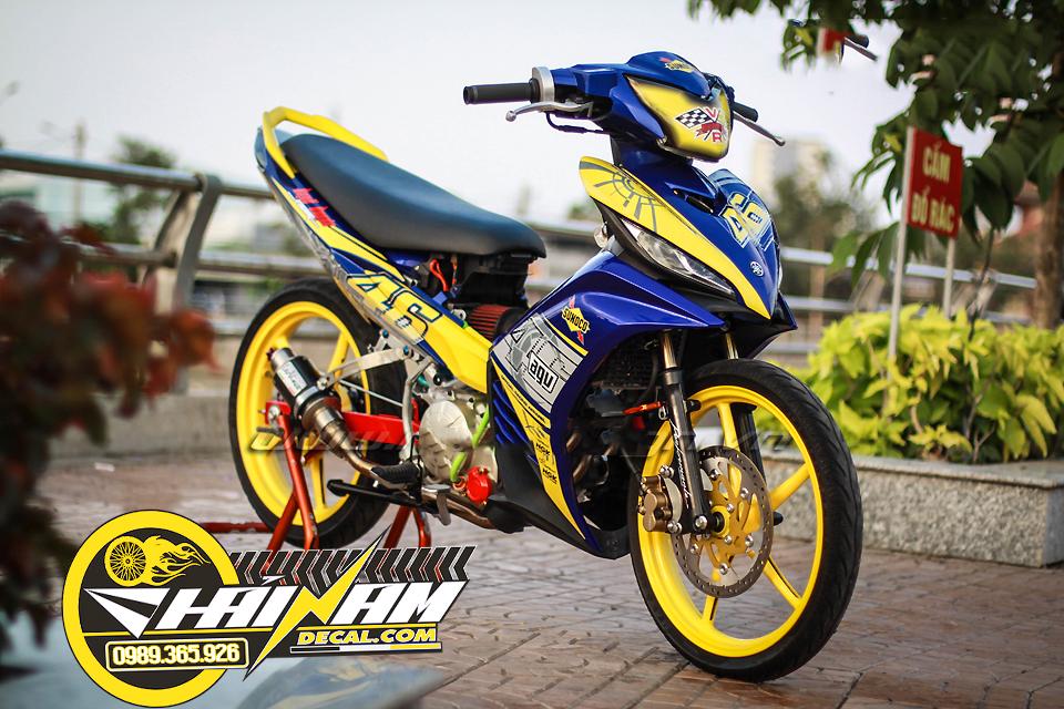 Tem Trùm Exciter 135 Xanh Vàng