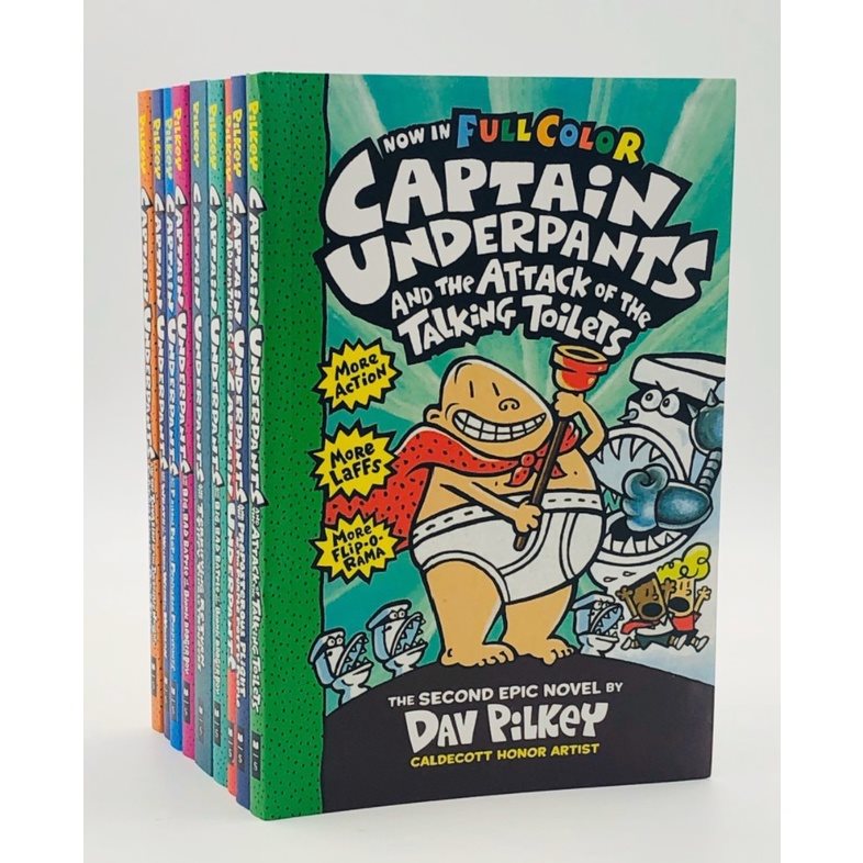 Captain Underpants - Truyện tiếng anh thiếu nhi - 11 quyển mới về