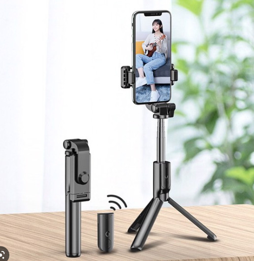 Gậy chụp hình tripod 2in1 r1 có remote bluetooth điều khiển từ xa