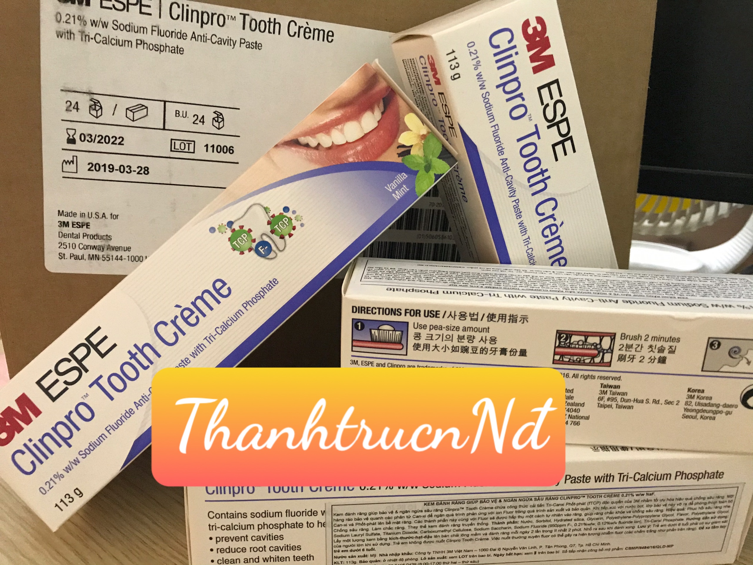 Kem đánh răng 3M Clinpro Tooth - Cam kết chính hãng