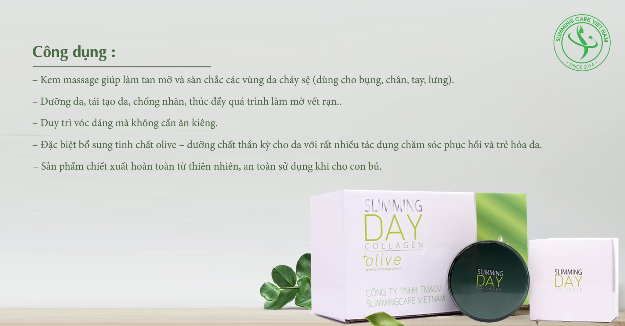 Kem tan mỡ SLIMMING CARE full set đánh tan mỡ bụng hiệu quả