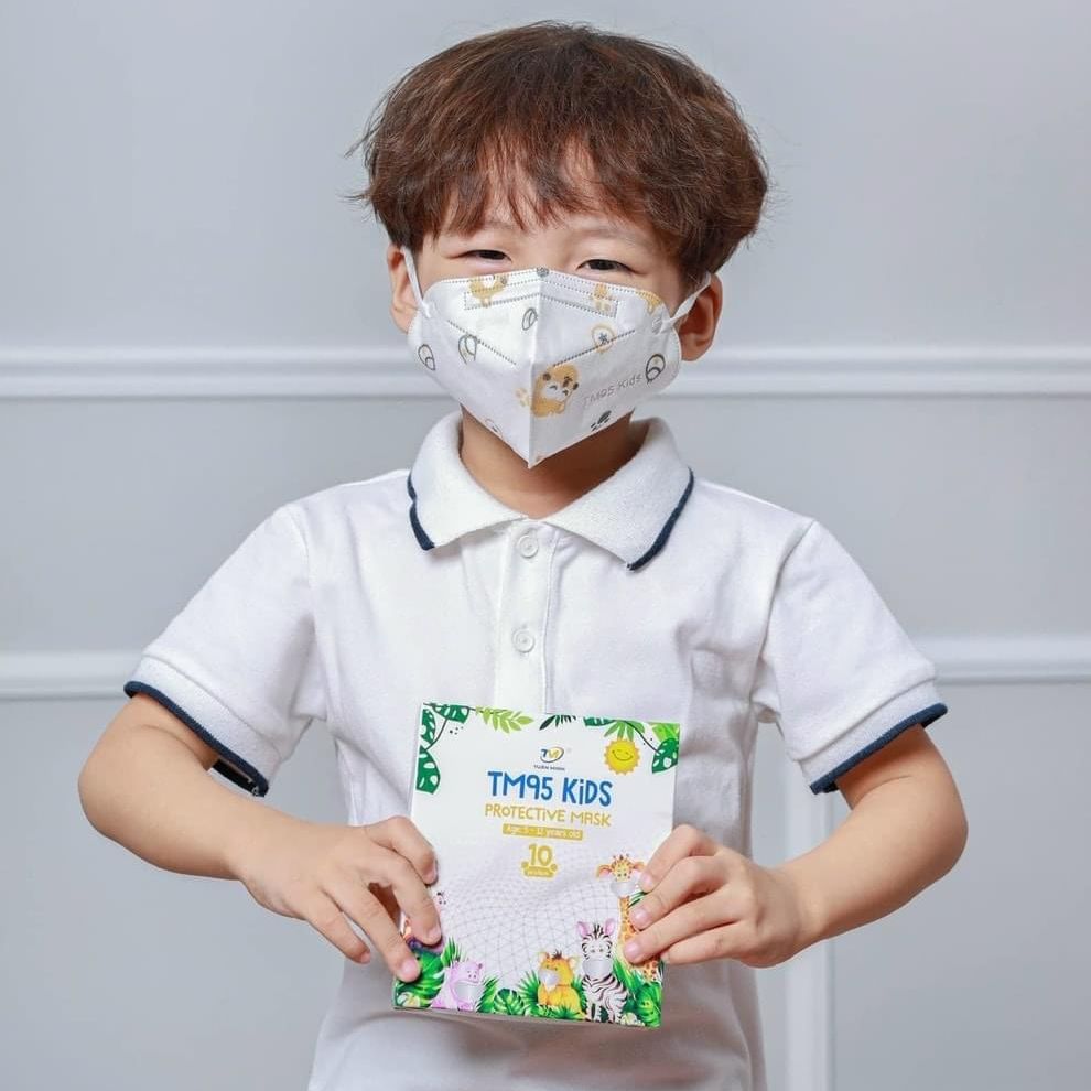 Set 50cái khẩu trang N95 Kids [TM95 KIds - SHB Pro Mask - FFP2 - 4 Lớp - Chính Hãng]